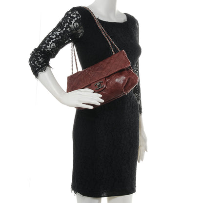 Chanel Caviar Quilted Medium Elastic Flap Bordeaux 2 of 8
