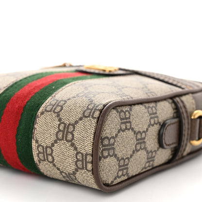 Gucci X BALENCIAGA BB Supreme Monogram Web Mini Ophidia Messenger Beige New Acero 10 of 10