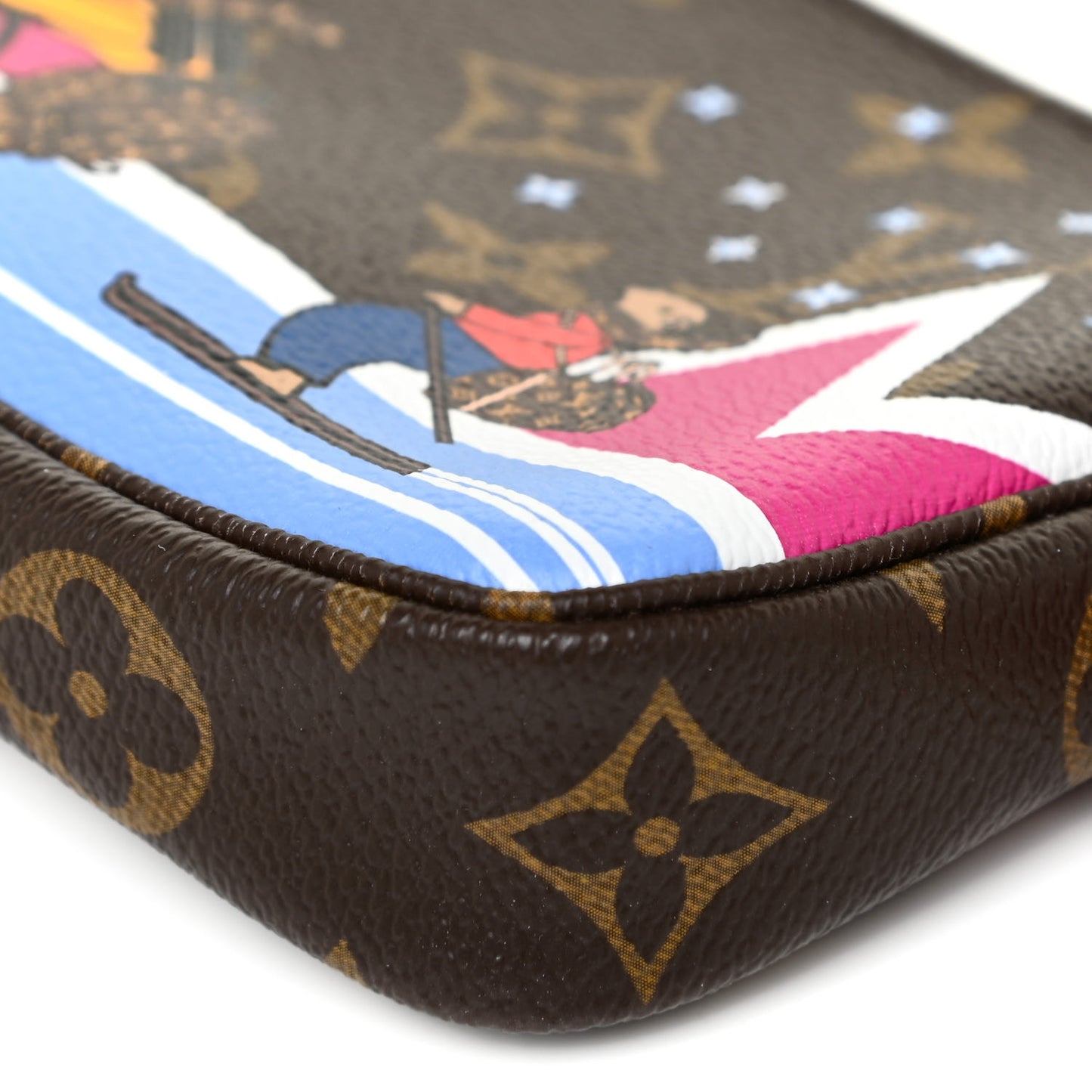 Monogram 2018 Christmas Animation Mini Bears Pochette Accessories