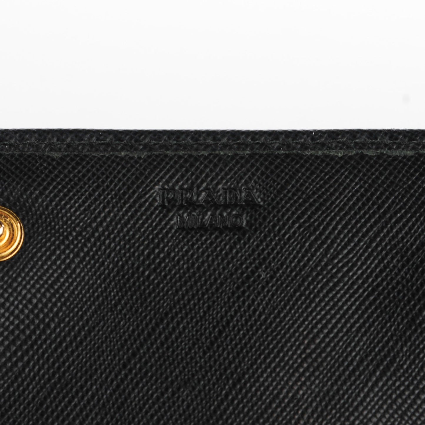 Saffiano Metal Continental Flap Wallet Nero Black