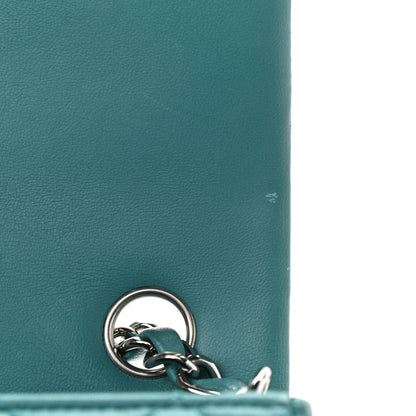 Chanel Lambskin Quilted Mini Rectangular Flap Turquoise 12 of 13