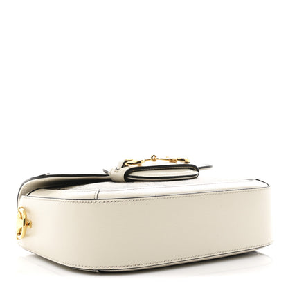Gucci GG Supreme Monogram Web Mini Horsebit 1955 Shoulder Bag Beige Mystic White 4 of 11