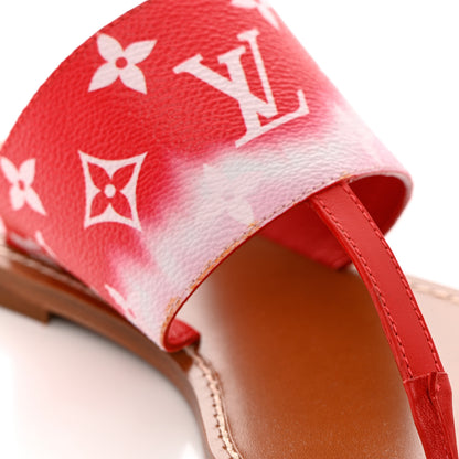 Louis Vuitton Monogram Escale Palma Sandals 37 Rouge 9 of 9