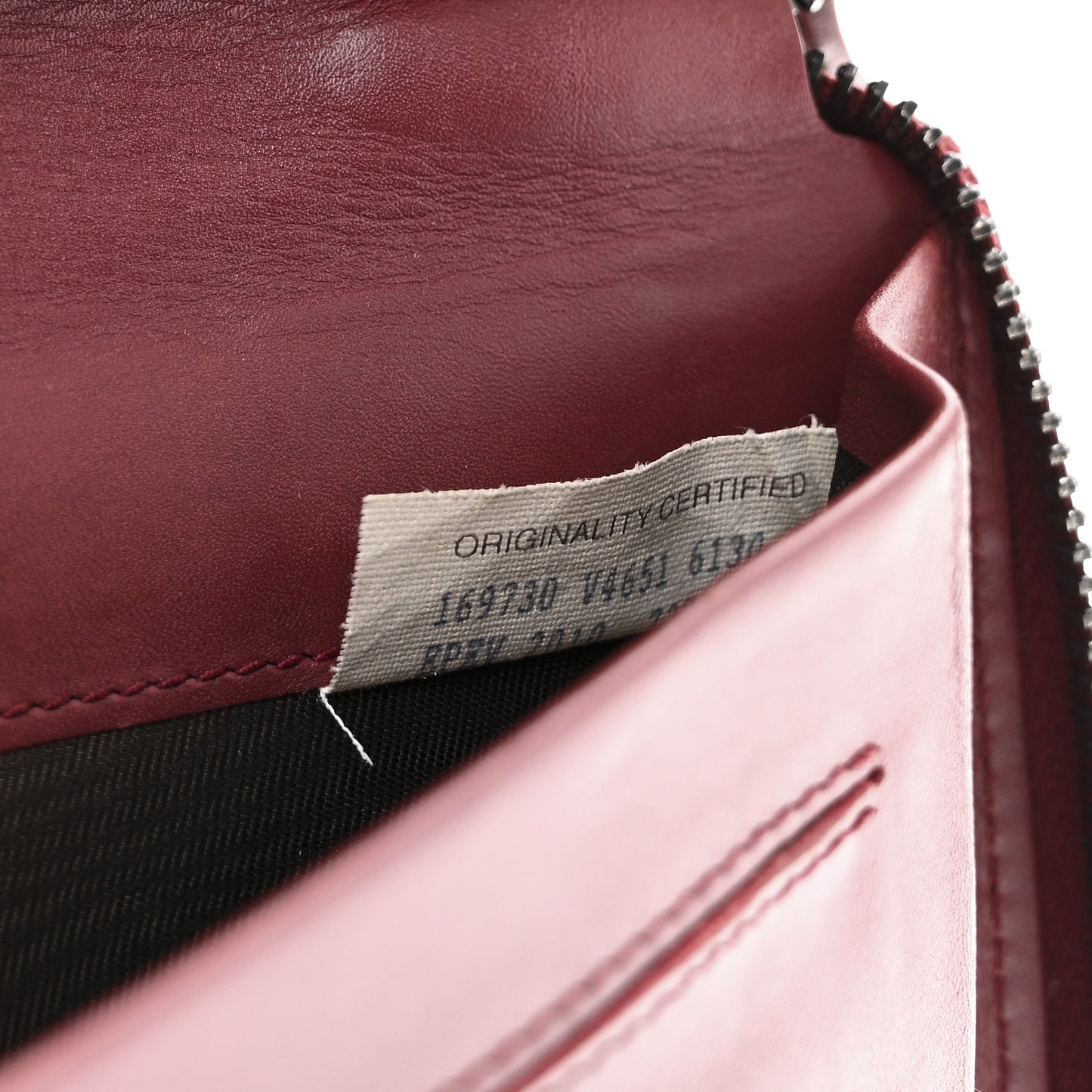 Nappa Intrecciato Travel Organizer Wallet Red
