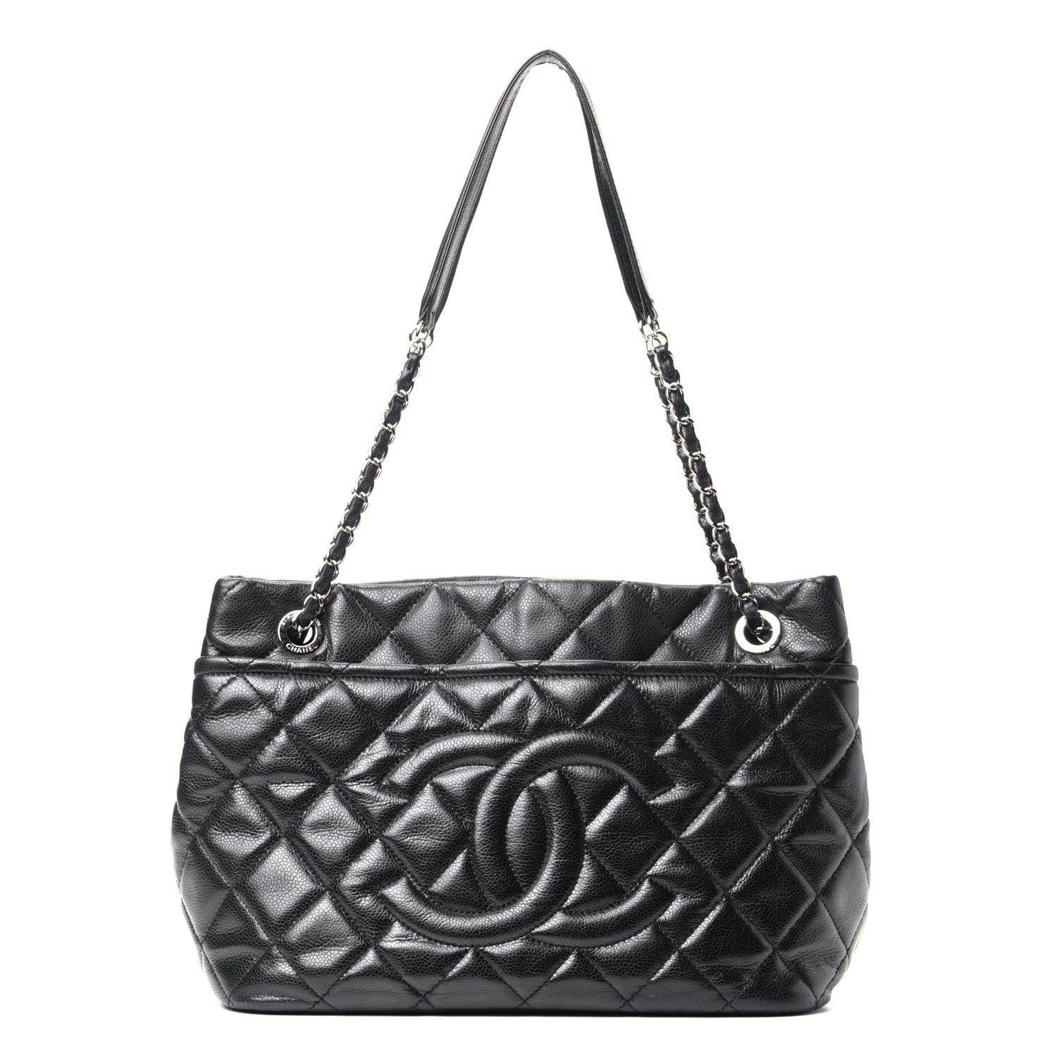 Chanel Caviar Quilted Timeless CC Soft Tote Black 1 of 8