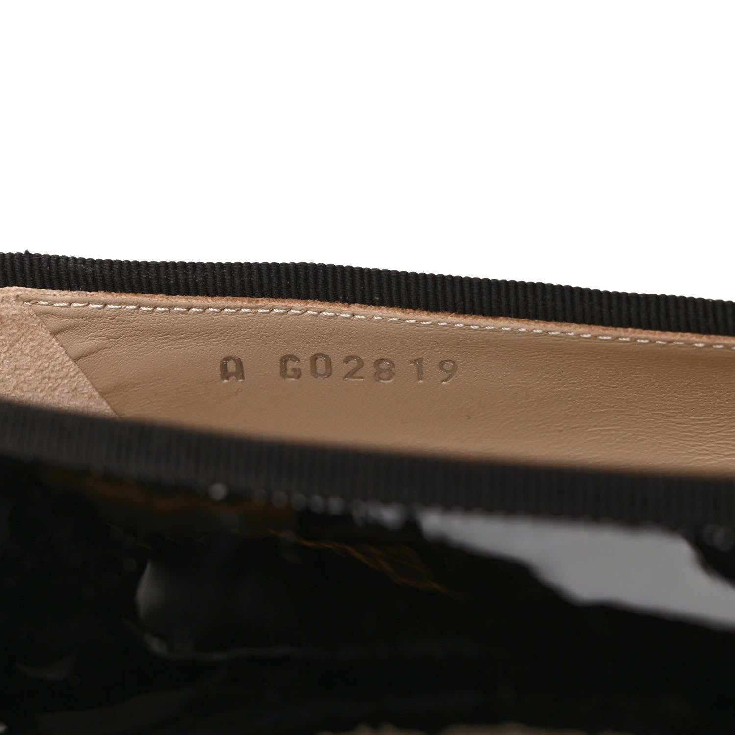 Chanel Patent CC Cap Toe Ballerina Flats 36 Black Kaki Clair 8 of 9