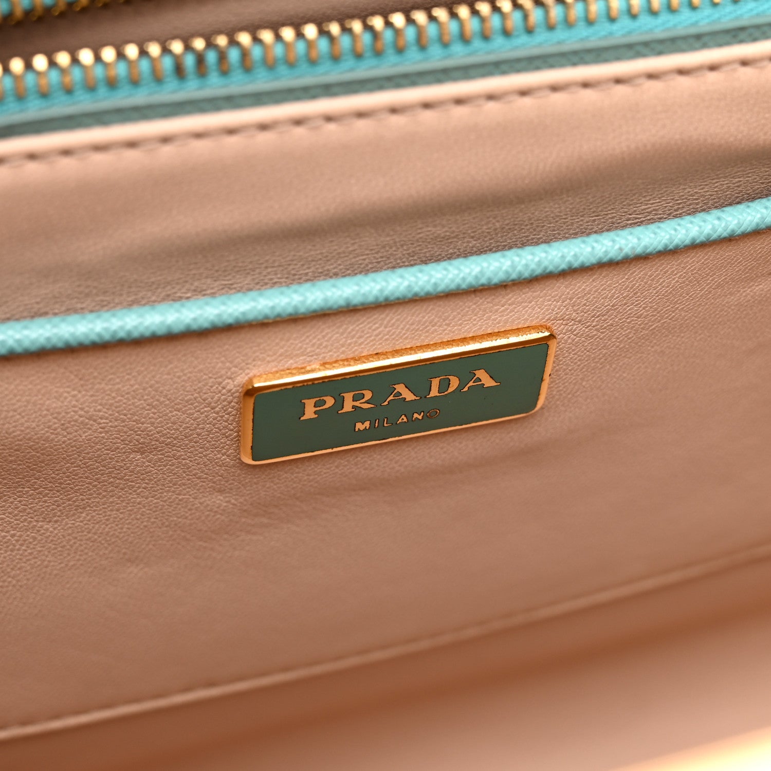 Prada Saffiano Lux Pyramid Bag Anice 6 of 11