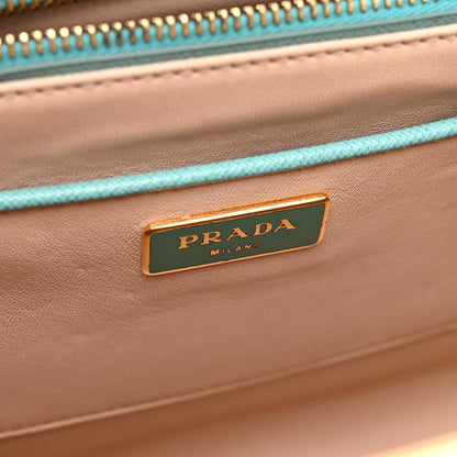 Prada Saffiano Lux Pyramid Bag Anice 6 of 11