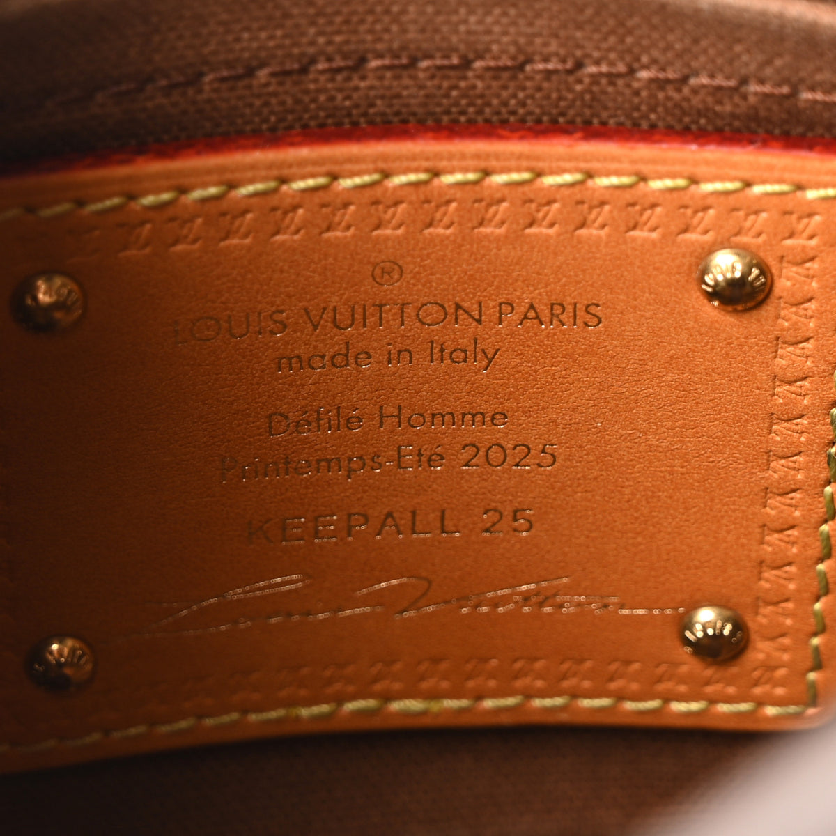 Calfskin Monogram Keepall Bandouliere 25