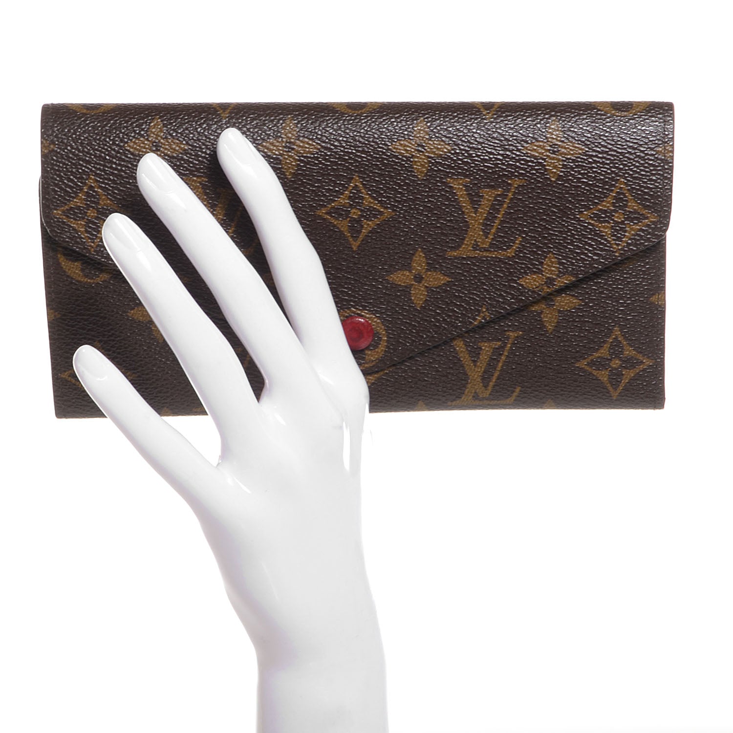 Louis Vuitton Monogram Josephine Wallet Red 2 of 7