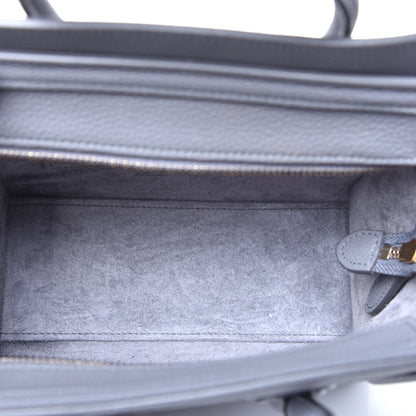 Celine Baby Drummed Calfskin Nano Luggage Kohl 5 of 9