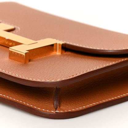 Hermes Evercolor Constance Slim Wallet Gold 13 of 13