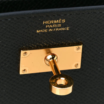 Hermes Epsom Kelly Wallet To Go Black 6 of 10