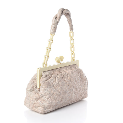 Louis Vuitton Lambskin Olympe Nimbus Cirrus Ecru 3 of 8