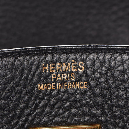 Hermes Taurillon Clemence Birkin 35 Black 14 of 33