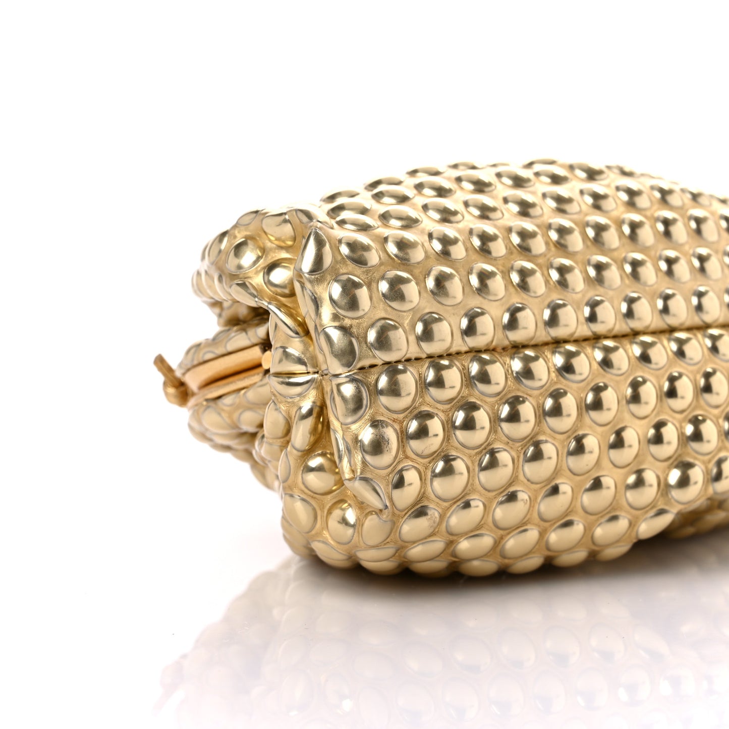 Metallic Fabric Bubble Wrap The Mini Pouch Gold