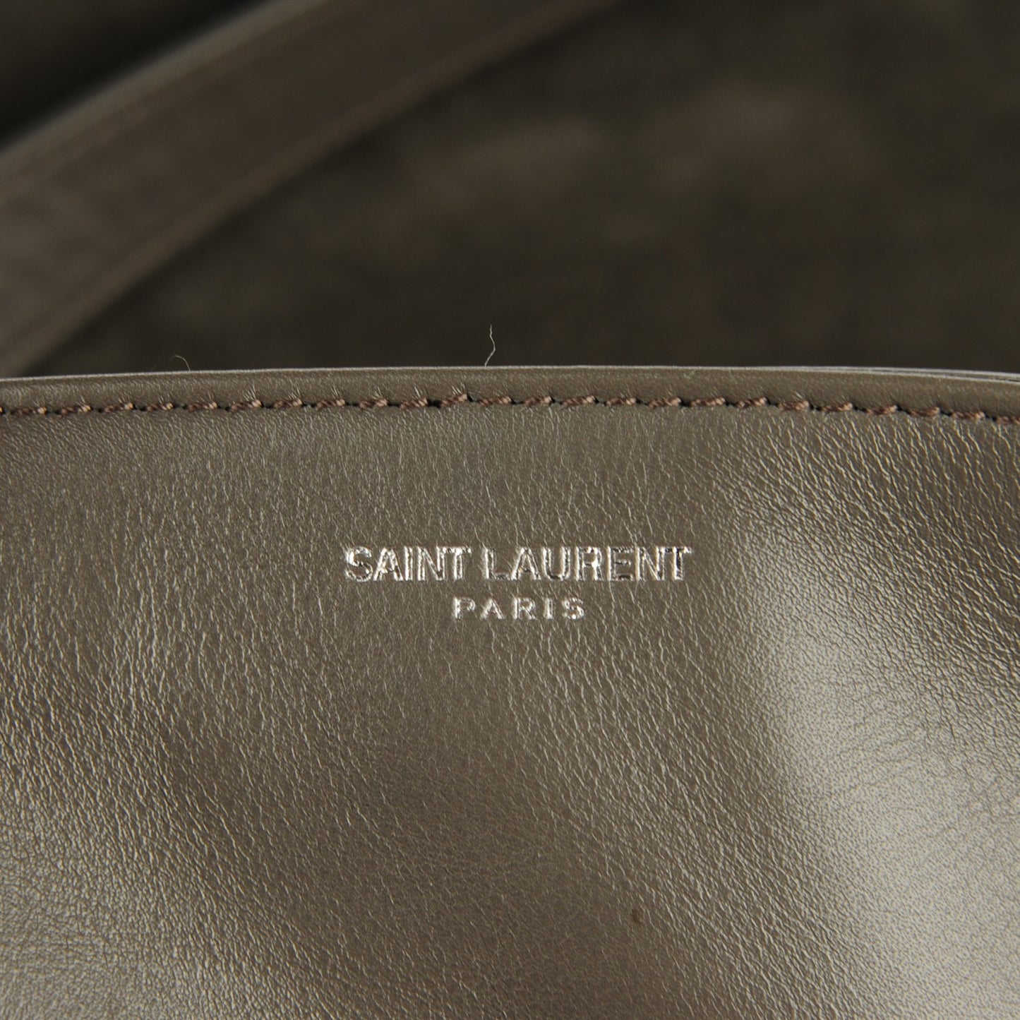 Suede Studded North South Shopper Tote Earth