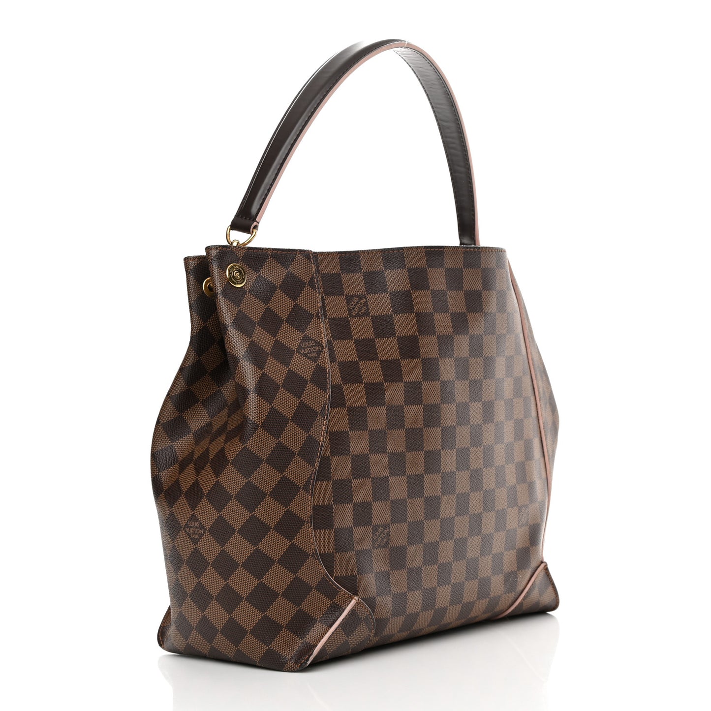 Damier Ebene Caissa Hobo Rose Ballerine