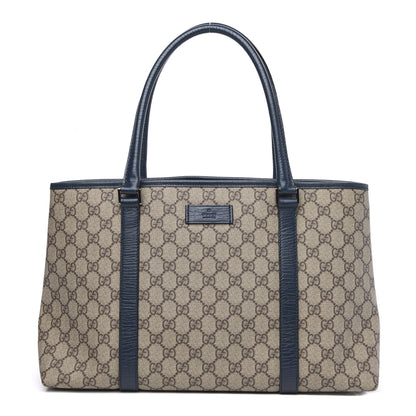 Gucci GG Plus Monogram Medium Joy Tote Navy 1 of 12