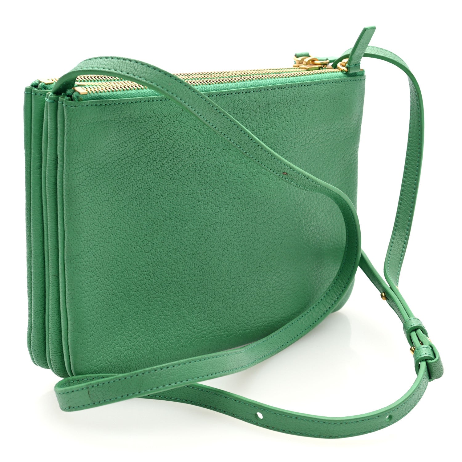 Celine Goatskin Small Trio Crossbody Bag Palm 3 of 11