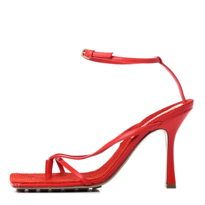 Bottega Veneta Nappa Rope Stretch Multi Strap 90mm Sandals 39.5 Tomato 1 of 9