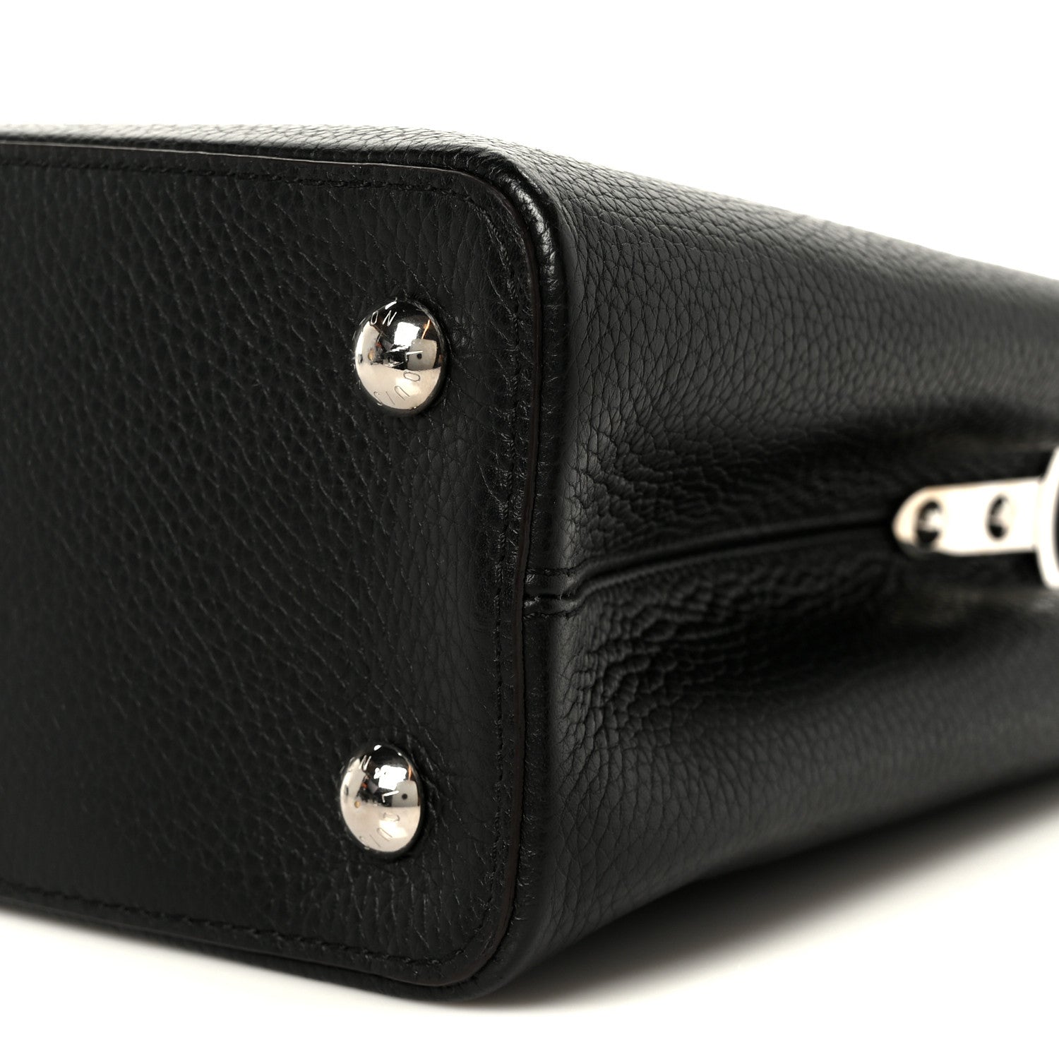 Louis Vuitton Taurillon Capucines MM Black Fuchsia 9 of 9