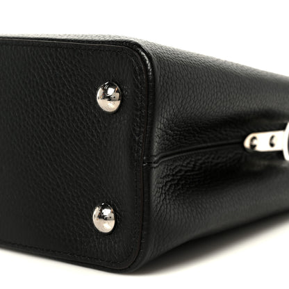 Louis Vuitton Taurillon Capucines MM Black Fuchsia 9 of 9