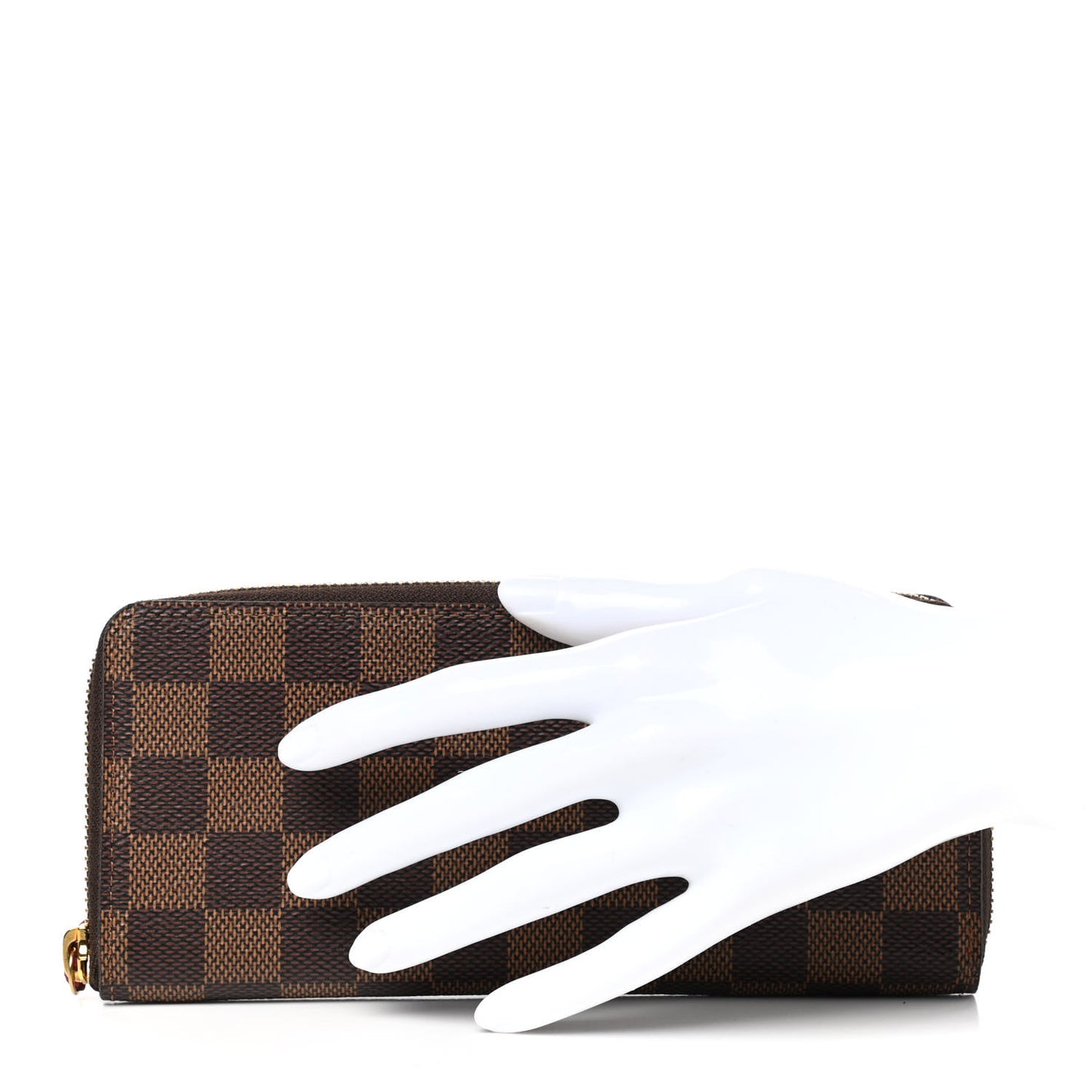 Damier Ebene Clemence Wallet Cherry