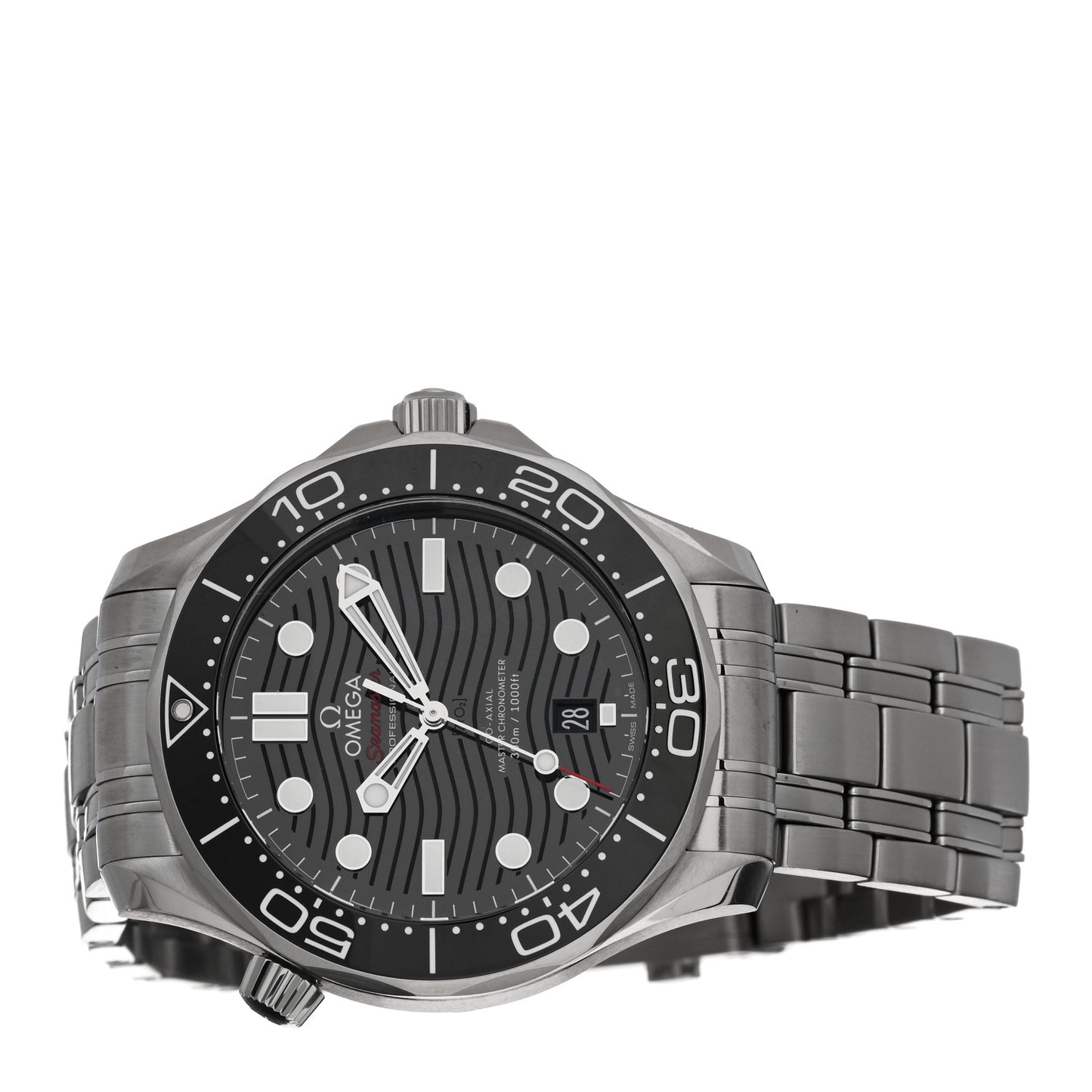 Stainless Steel 42mm Seamaster Diver 300M Co-Axial Automatic Watch Black 210.30.42.20.01.001