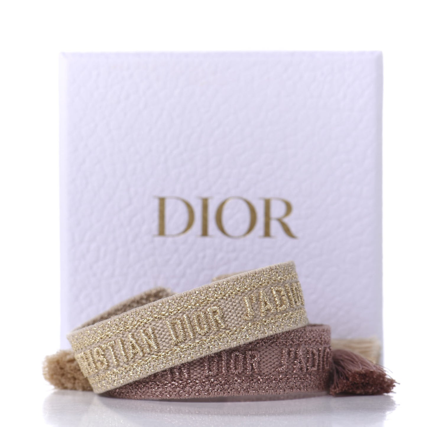 Woven Cotton J'Adior Friendship Bracelet Set Gold Pink