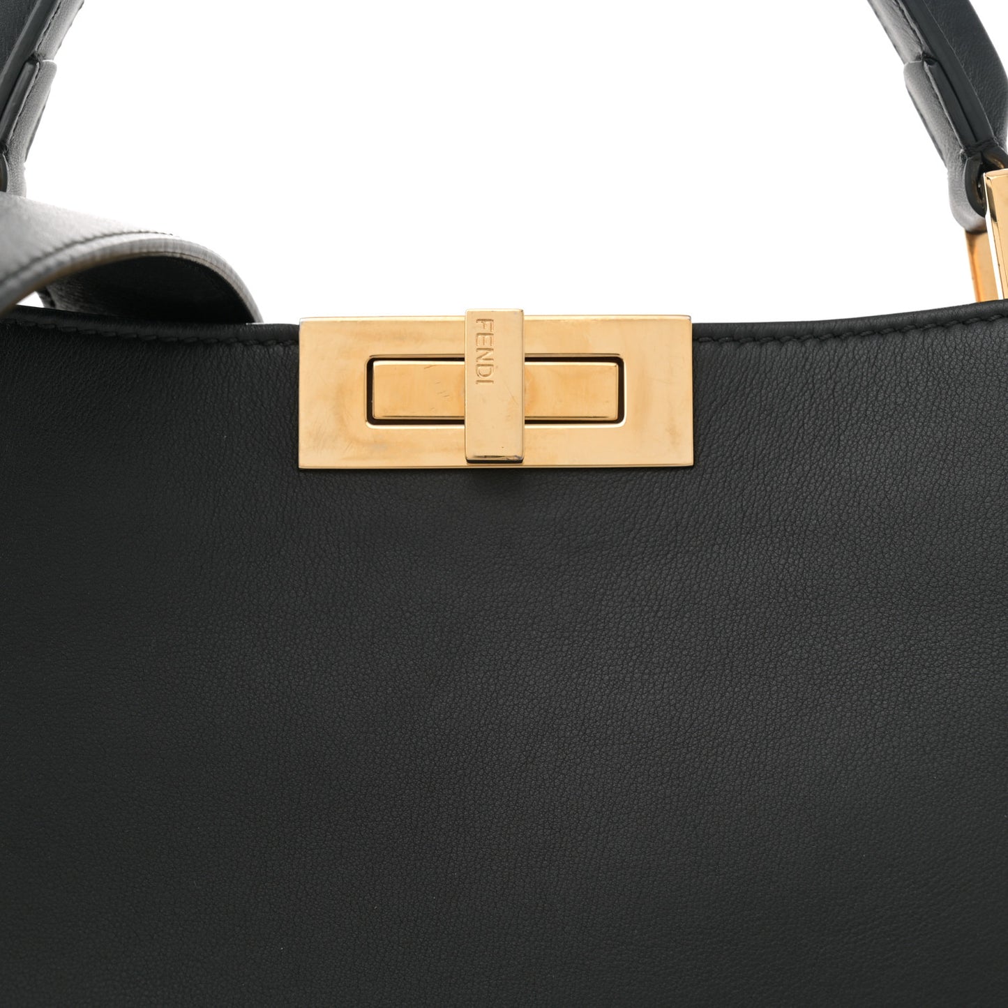 Vitello Tahiti Burro Large Peekaboo Iconic Essentially Satchel Black Corda