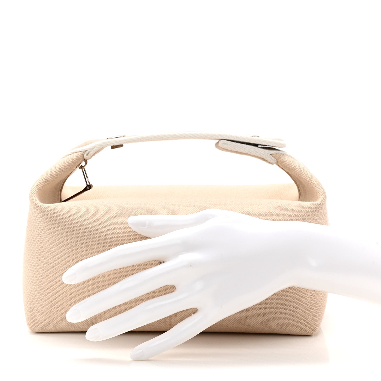 Hermes Canvas Small Bride-A-Brac Pouch Natural 2 of 6