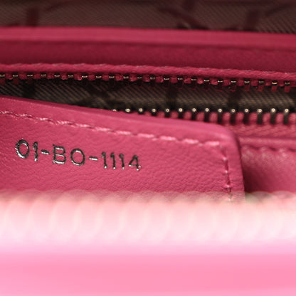 Christian Dior Lambskin Cannage Medium Lady Dior Fuchsia 7 of 12