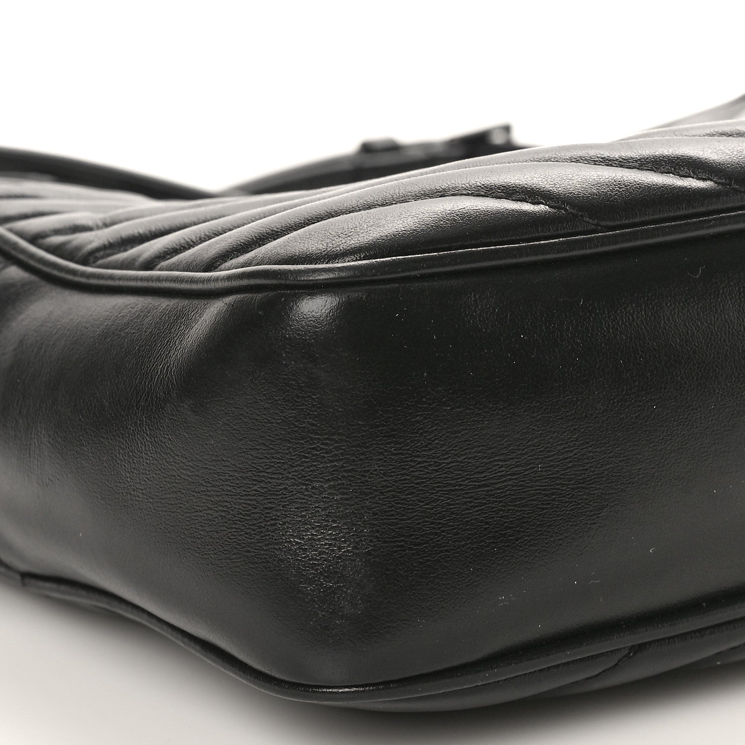 Saint Laurent Calfskin Matelasse Monogram Monochrome Lou Camera Bag Black 9 of 14