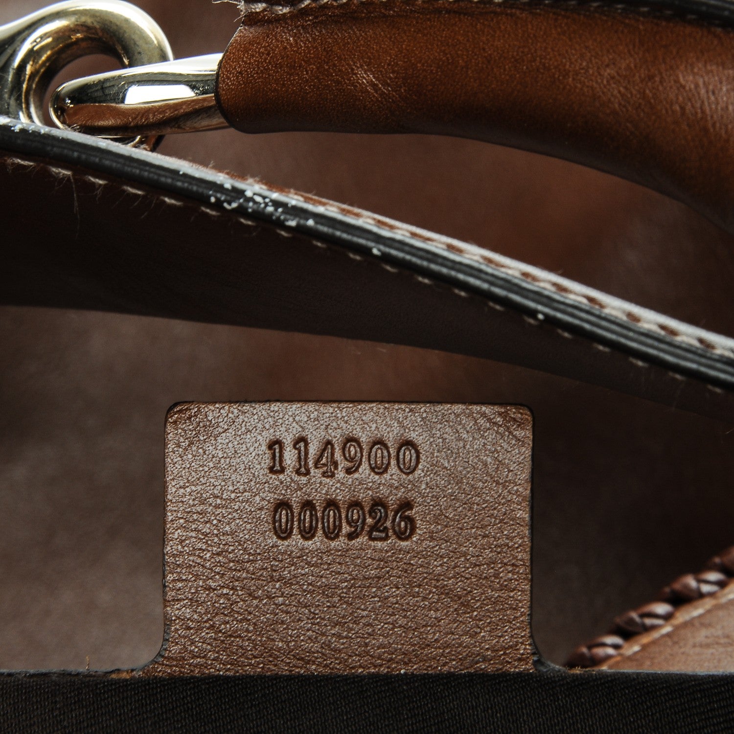 Gucci Calfskin Large Horsebit Chain Hobo Brown 7 of 8