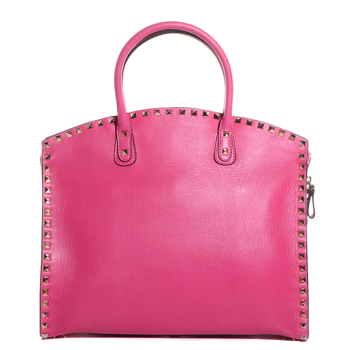 Vitello Rockstud Dome Shopper Pink