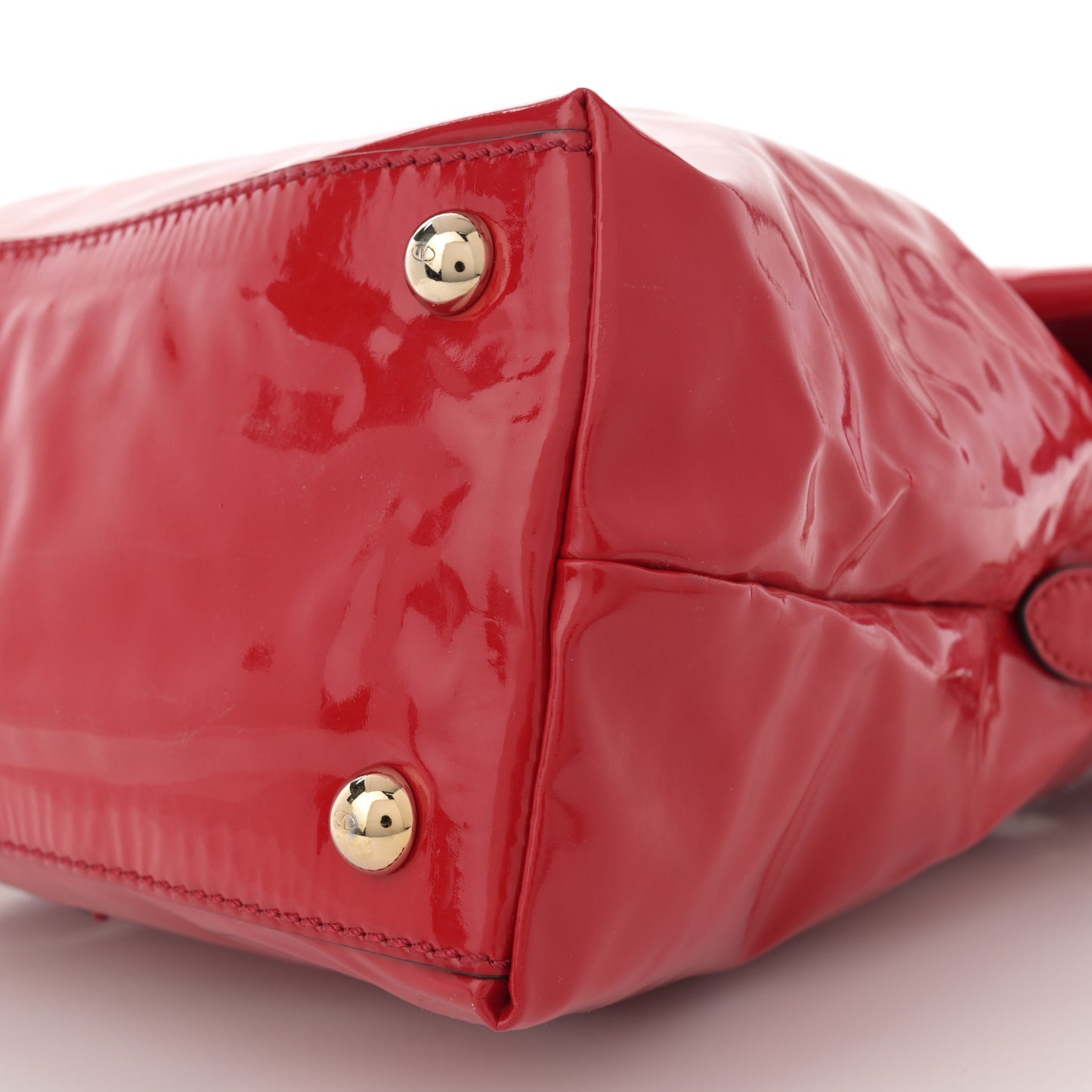 Patent Lacca Bow Dome Red