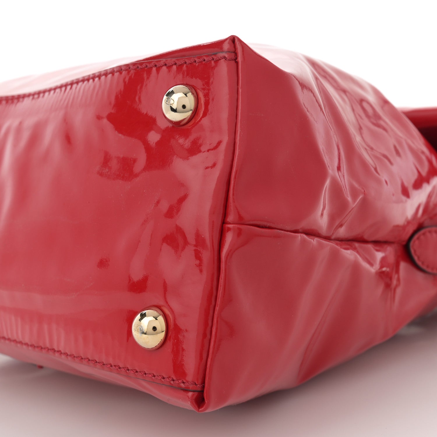 Valentino Garavani Patent Lacca Bow Dome Red 10 of 14