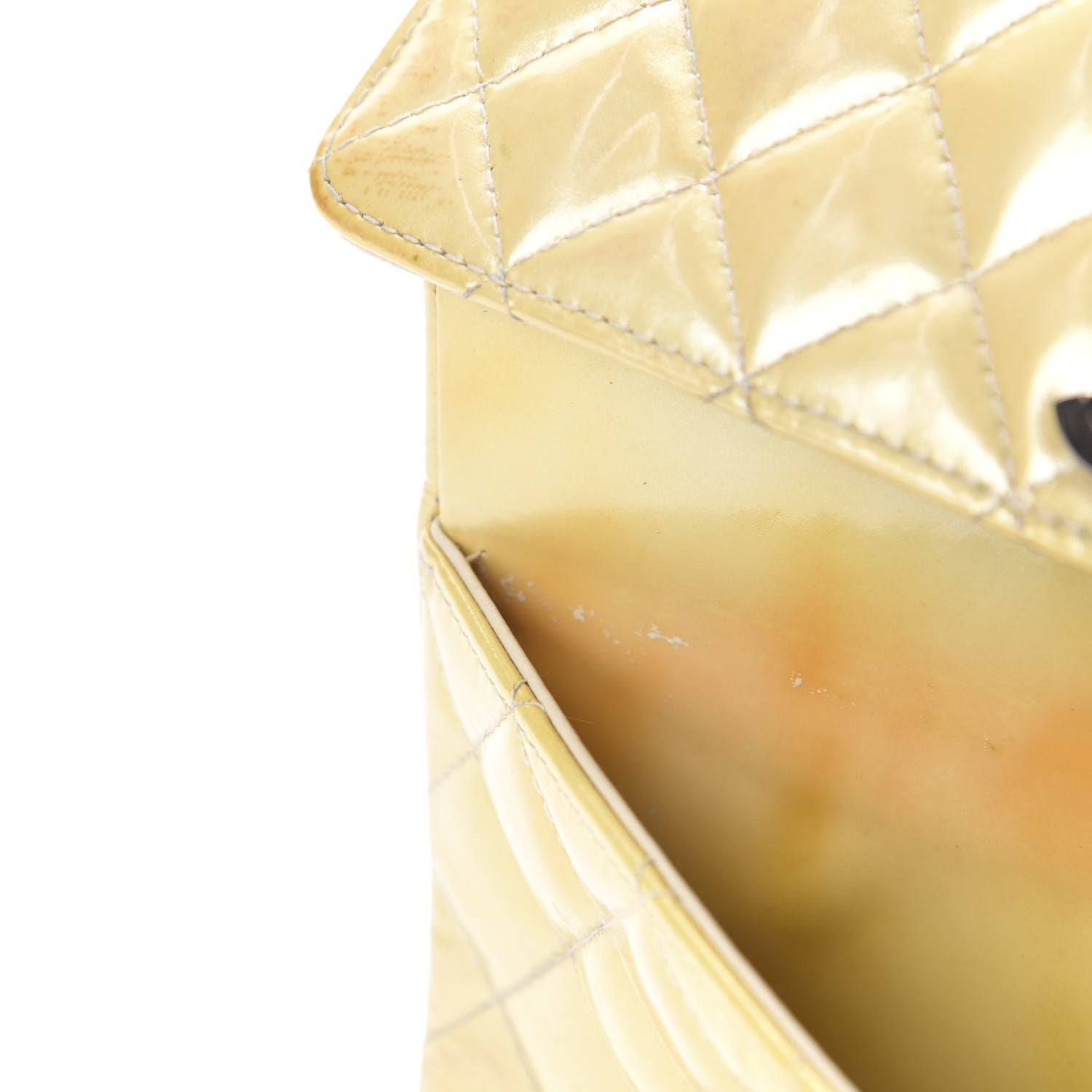 Chanel Patent Quilted Small Flap Beige 17 of 18