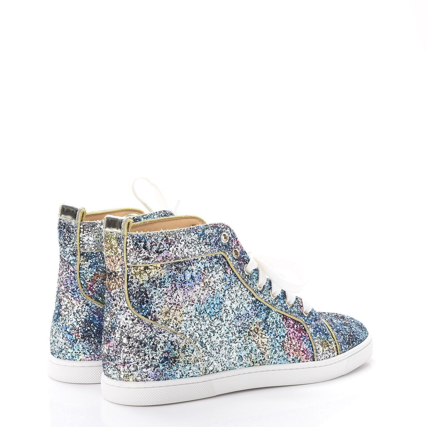 Glitter Bip Bip Flat Sneakers 38 Blue