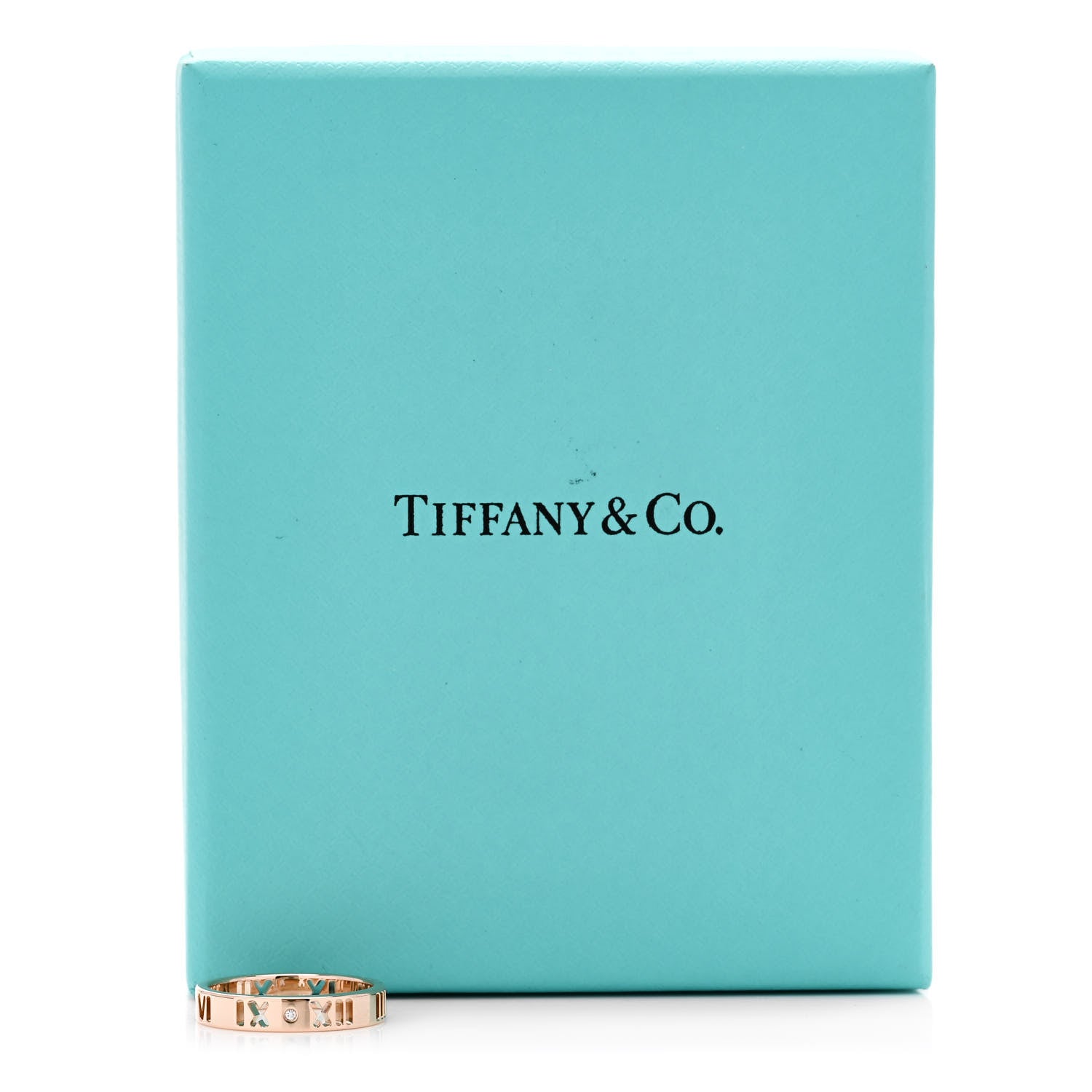 Tiffany 18K Rose Gold Diamond Atlas Pierced Ring 52 6 5 of 5