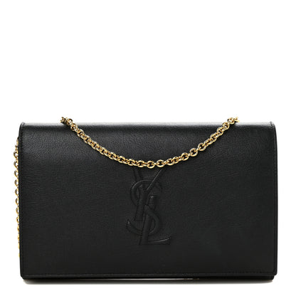 Saint Laurent Calfskin Monogram Belle de Jour Chain Clutch Black 1 of 10