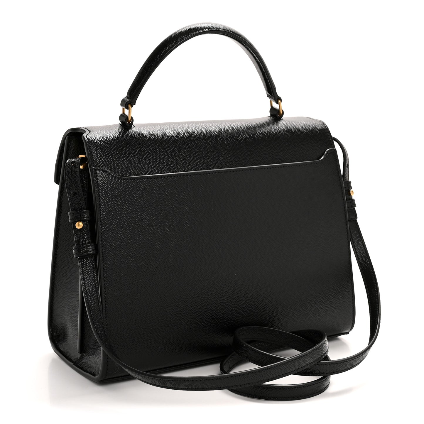 Grain de Poudre Medium Classic Monogram Cassandra Top Handle Black