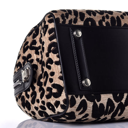 Louis Vuitton Jacquard Velvet Leopard Print Stephen Sprouse Speedy 7 of 9