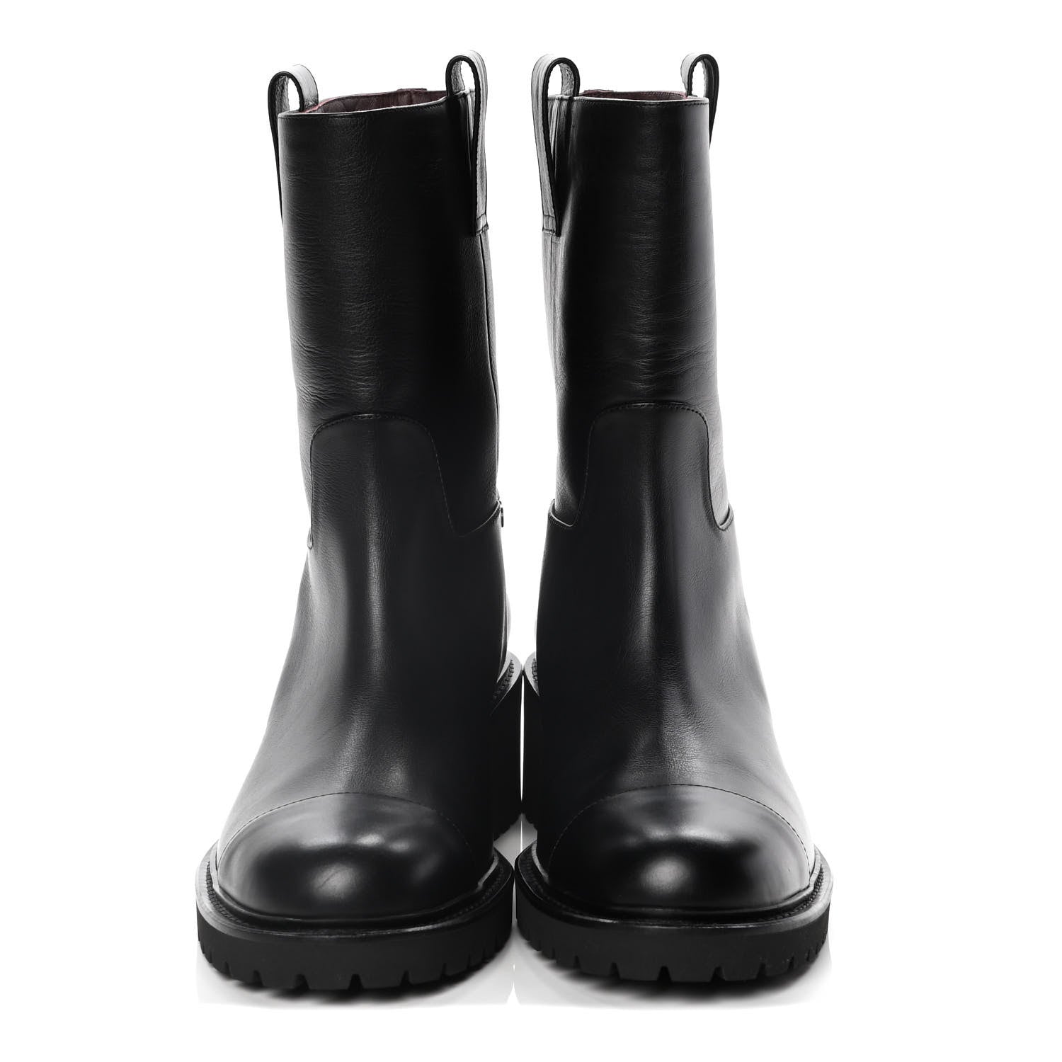 Chanel Calfskin CC Ankle Boots 40.5 Black 2 of 12