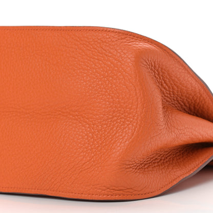 Hermes Taurillon Clemence Jypsiere 34 Orange 9 of 17