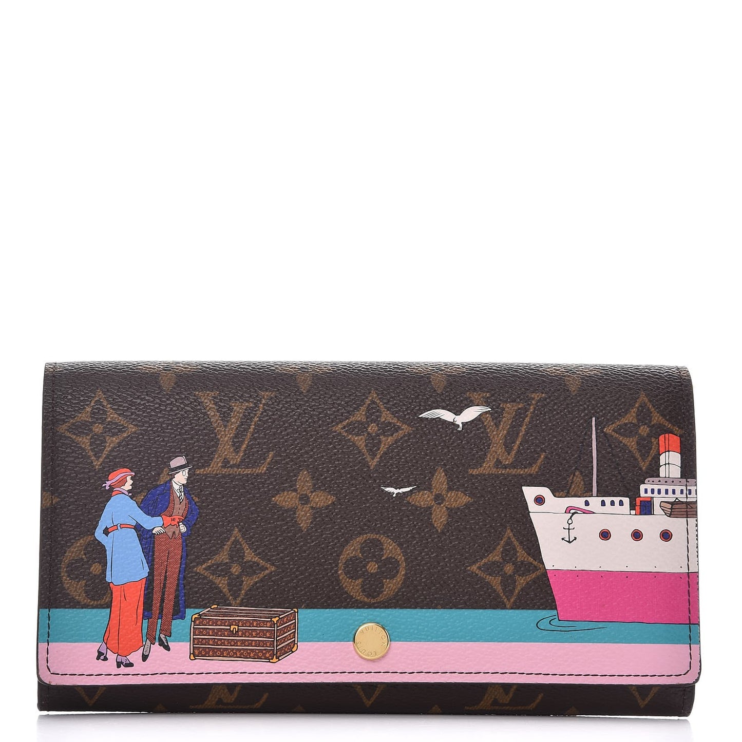 Monogram 2016 Christmas Animation Sarah Wallet Rose Ballerine