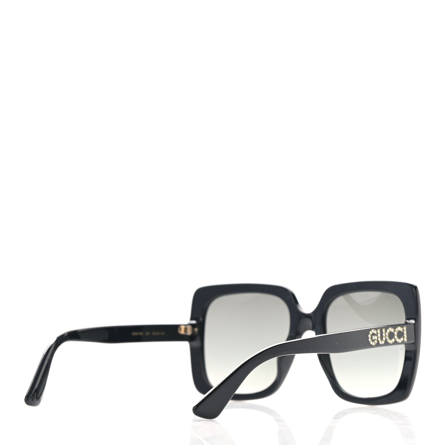 Crystal Square Frame GG Sunglasses GG0418S Black