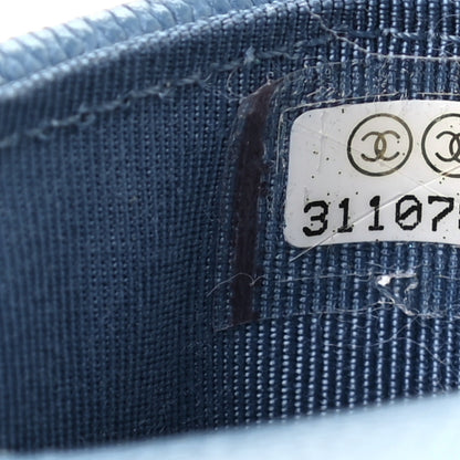 Chanel Caviar Quilted Glasses Case With Chain Blue 6 of 6