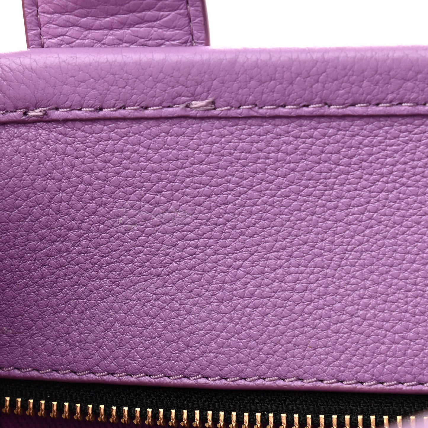 Grained Calfskin Small The Tote Bag Regal Orchid